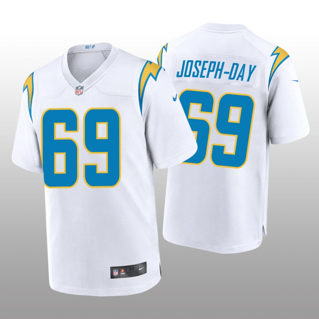Hunk Wear - Los Angeles Chargers Sebastian Joseph-Day White Jersey Game - Men's