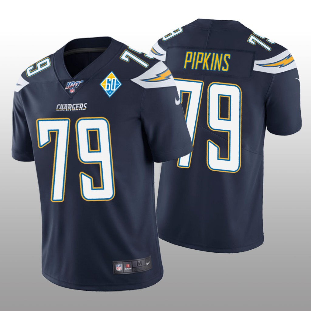 Hunk Wear - Los Angeles Chargers Trey Pipkins Navy Vapor Limited Jersey 60th Season - Men's