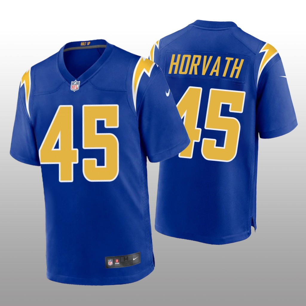 Hunk Wear - Los Angeles Chargers Zander Horvath Royal Jersey Alternate Game - Men's