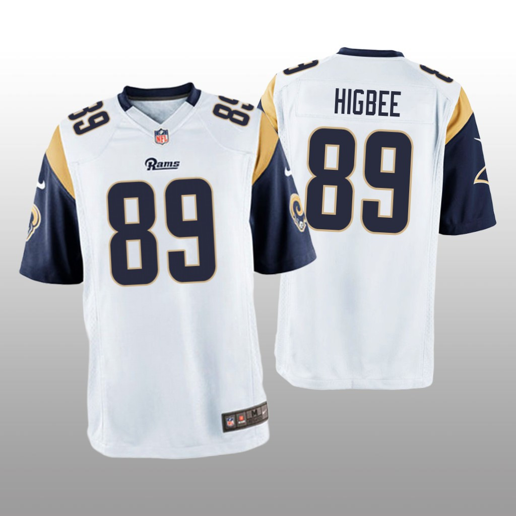 Hunk Wear - Los Angeles Rams #89 White Men's Tyler Higbee Game Jersey