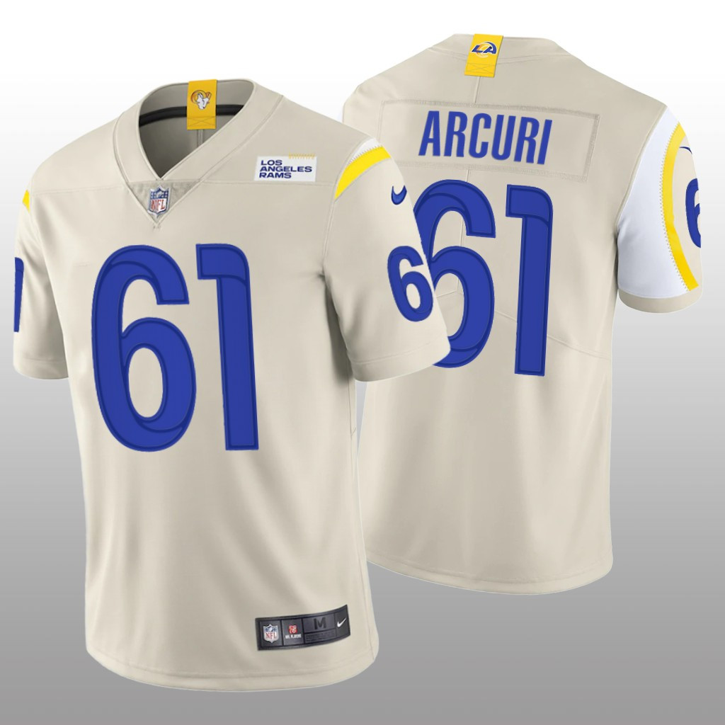Hunk Wear - Los Angeles Rams A.J. Arcuri Bone Jersey Vapor Limited - Men's