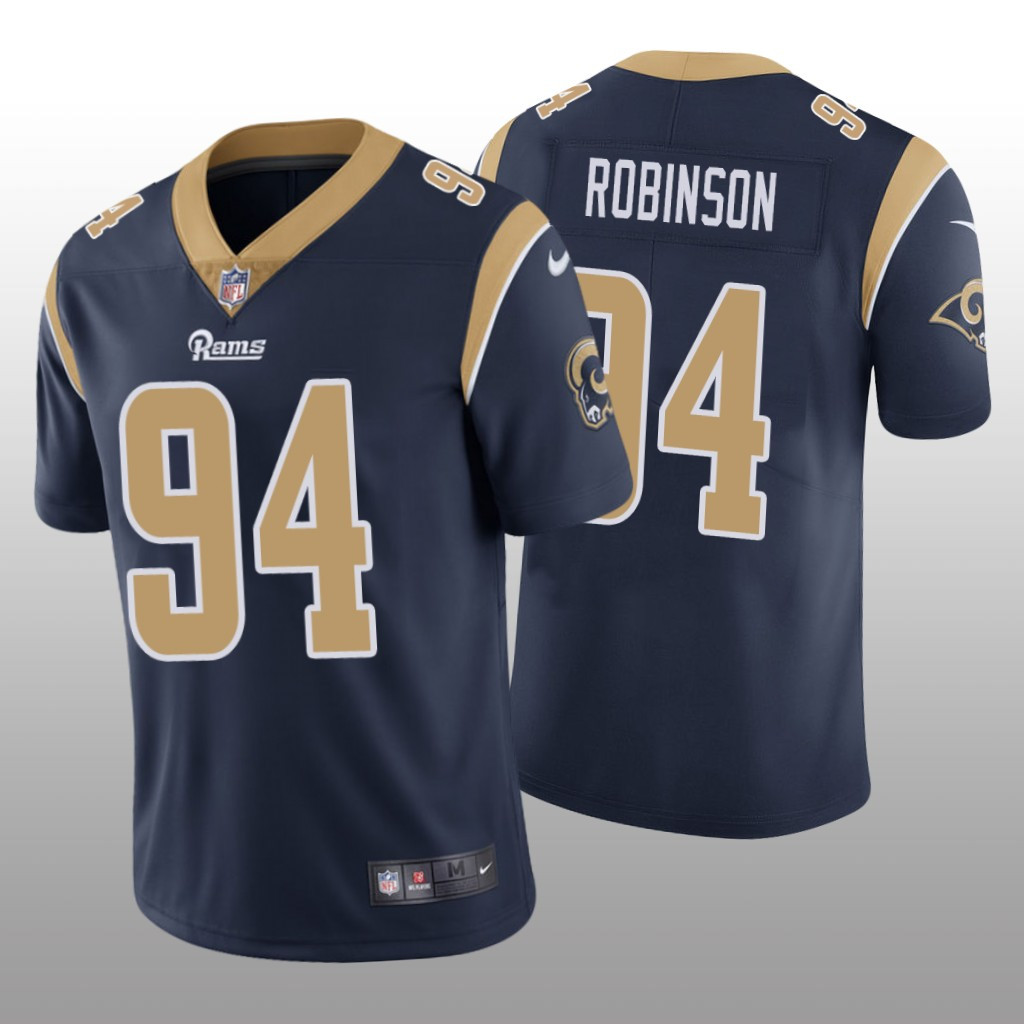 Hunk Wear - Los Angeles Rams A'Shawn Robinson Navy Jersey Vapor Limited - Men's