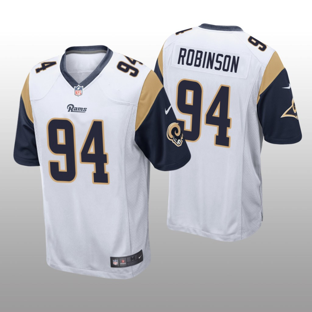 Hunk Wear - Los Angeles Rams A'Shawn Robinson White Jersey Game - Men's