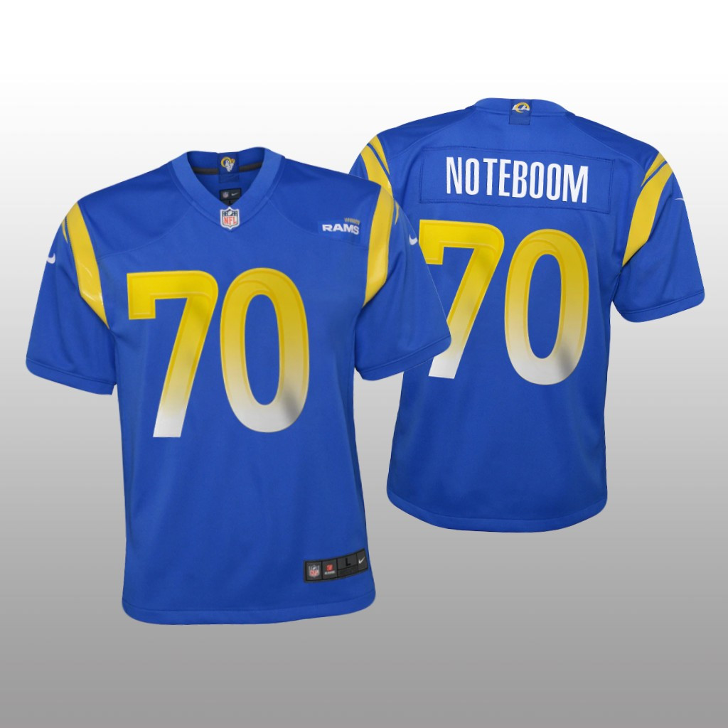 Hunk Wear - Los Angeles Rams Joseph Noteboom Royal Jersey Game - Youth