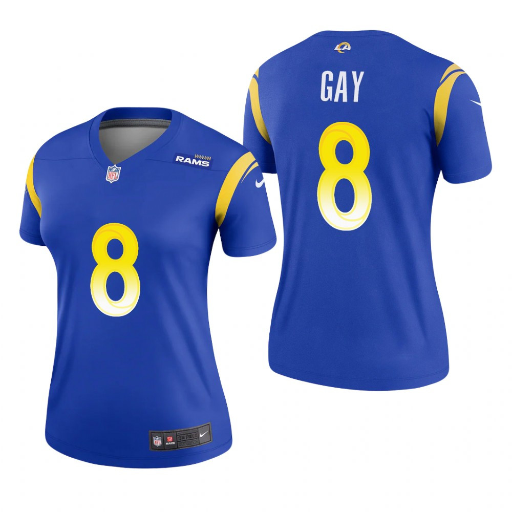 Hunk Wear - Los Angeles Rams Matt Gay Royal Jersey Legend - Women's