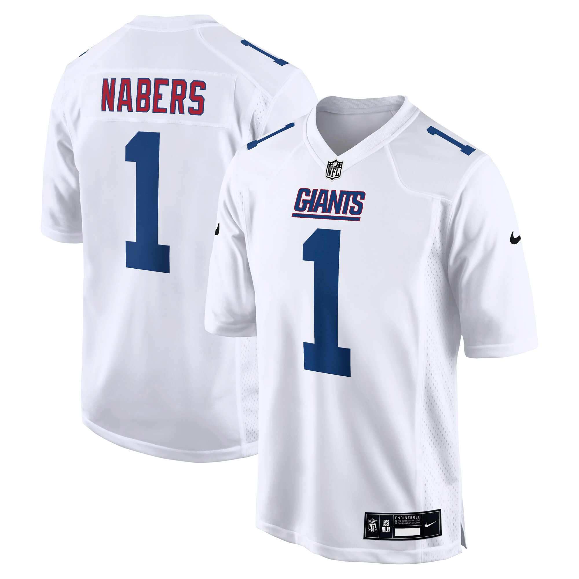 Hunk Wear - Malik Nabers New York Giants Nike Fashion Jersey ' Tundra White