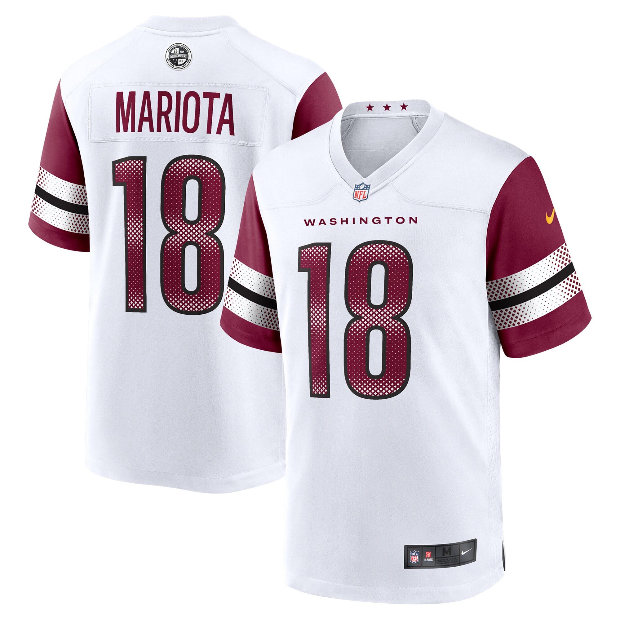 Hunk Wear - Marcus Mariota Washington Commanders Nike Game Jersey ' White