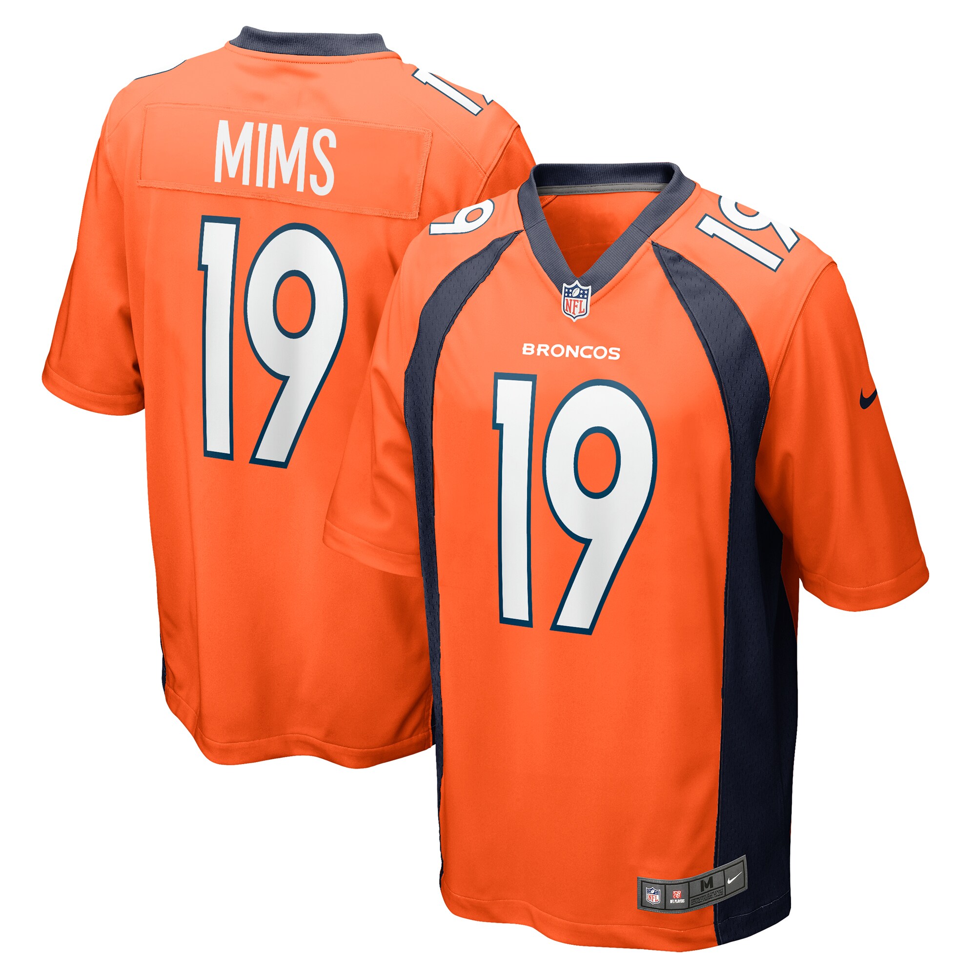 Hunk Wear - Marvin Mims Jr Denver Broncos Nike Team Game Jersey – Orange