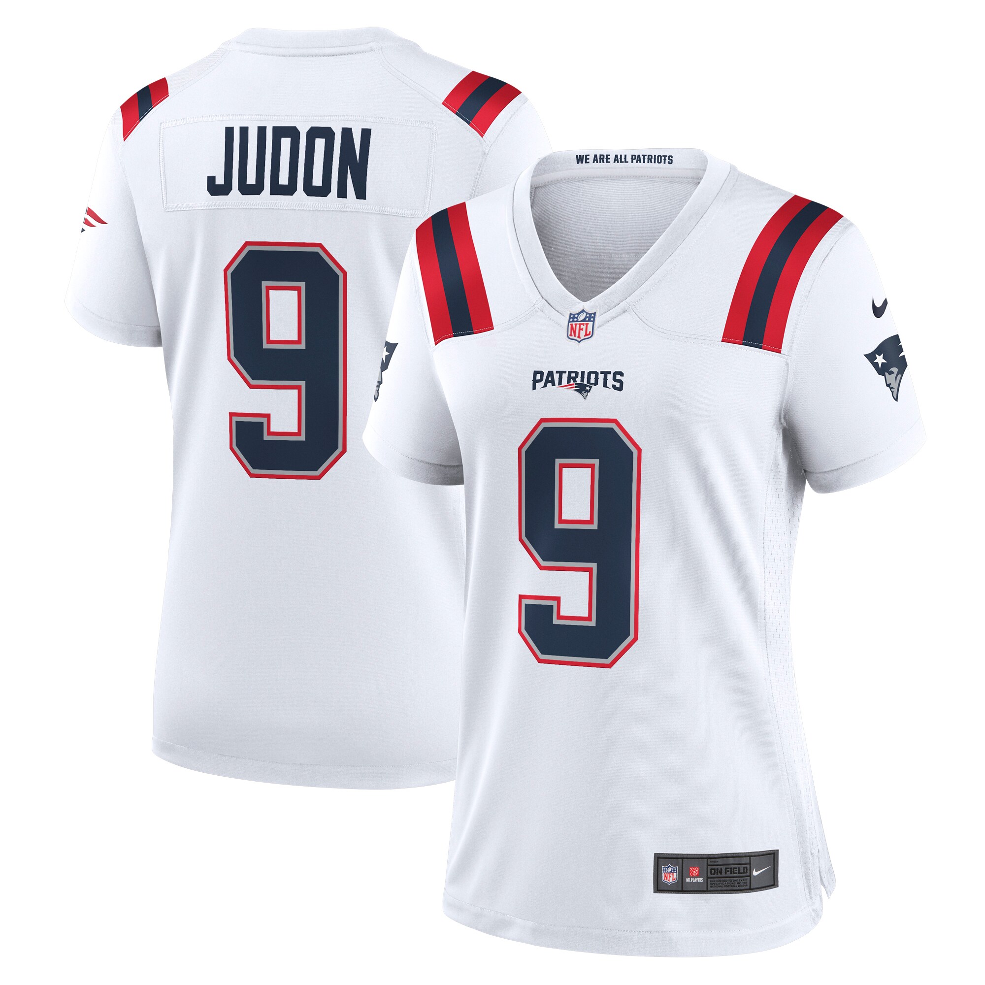 Hunk Wear - Matthew Judon New England Patriots Nike Women's Game Jersey ' White