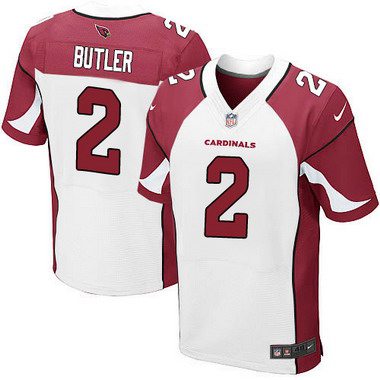 Hunk Wear - Men's Arizona Cardinals #2 Drew Butler White Road NFL Nike Elite Jersey