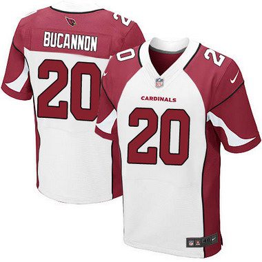 Hunk Wear - Men's Arizona Cardinals #20 Deone Bucannon White Road NFL Nike Elite Jersey