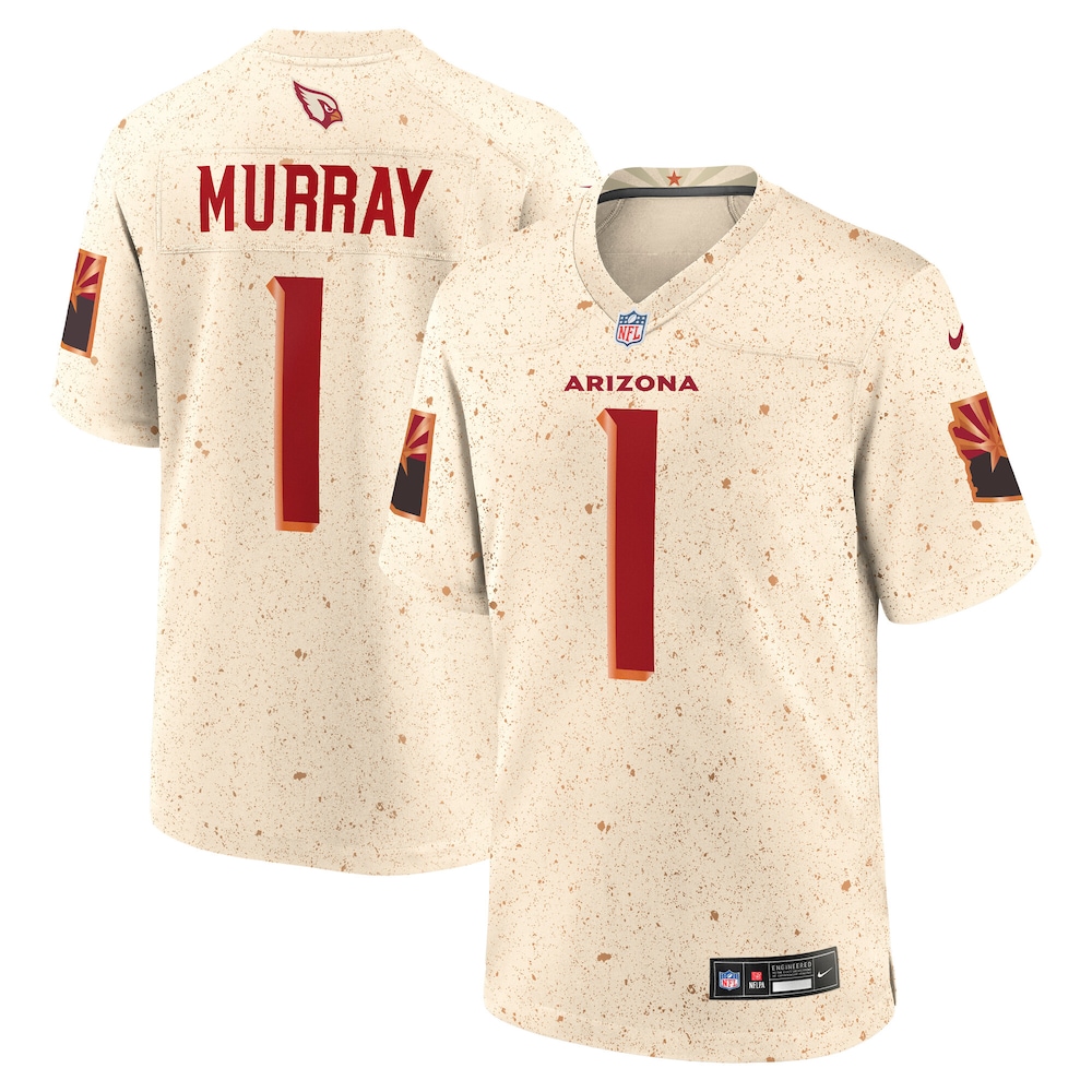 Hunk Wear - Men's Arizona Cardinals Kyler Murray Nike Natural 2025 Rivalries Collection Game Jersey