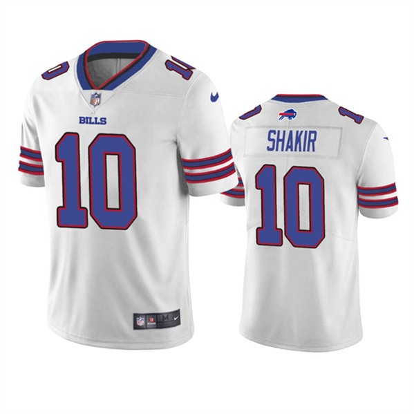 Hunk Wear - Men's Buffalo Bills #10 Khalil Shakir White Vapor Untouchable Limited Stitched Jersey