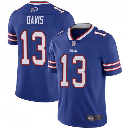 Hunk Wear - Men's Buffalo Bills #13 Gabriel Davis Blue Vapor Untouchable Limited Stitched Jersey