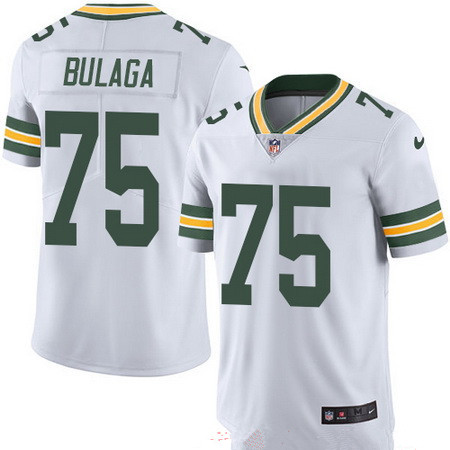 Hunk Wear - Men's Green Bay Packers #75 Bryan Bulaga White 2016 Color Rush Stitched NFL Nike Limited Jersey
