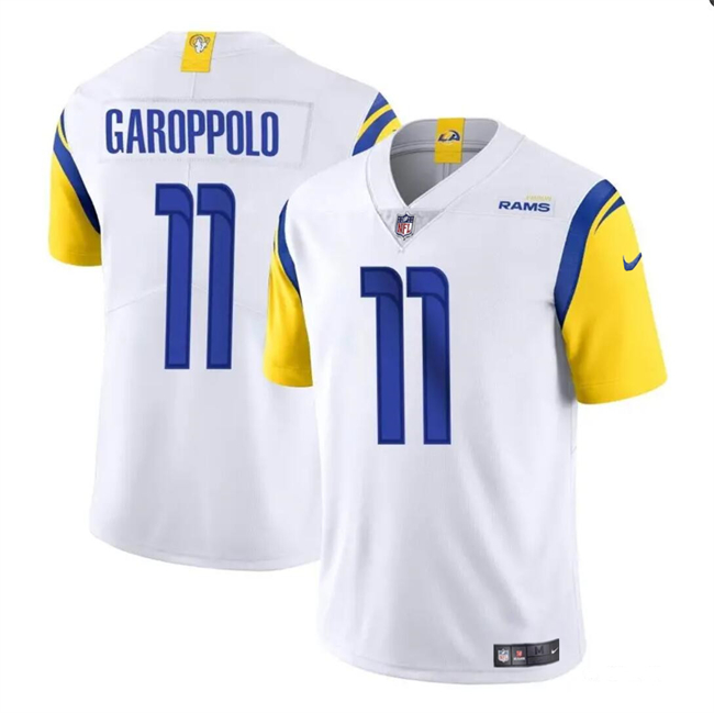 Hunk Wear - Men's Los Angeles Rams #11 Jimmy Garoppolo White Vapor Untouchable Football Stitched Jersey