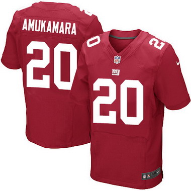 Hunk Wear - Men's New York Giants #20 Prince Amukamara Red Alternate NFL Nike Elite Jersey
