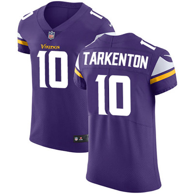 Hunk Wear - Men's Nike Minnesota Vikings #10 Fran Tarkenton Purple Team Color Stitched NFL Vapor Untouchable Elite Jersey