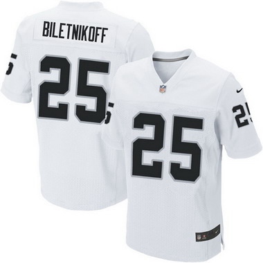 Hunk Wear - Men's Oakland Raiders #25 Fred Biletnikoff White Retired Player NFL Nike Elite Jersey