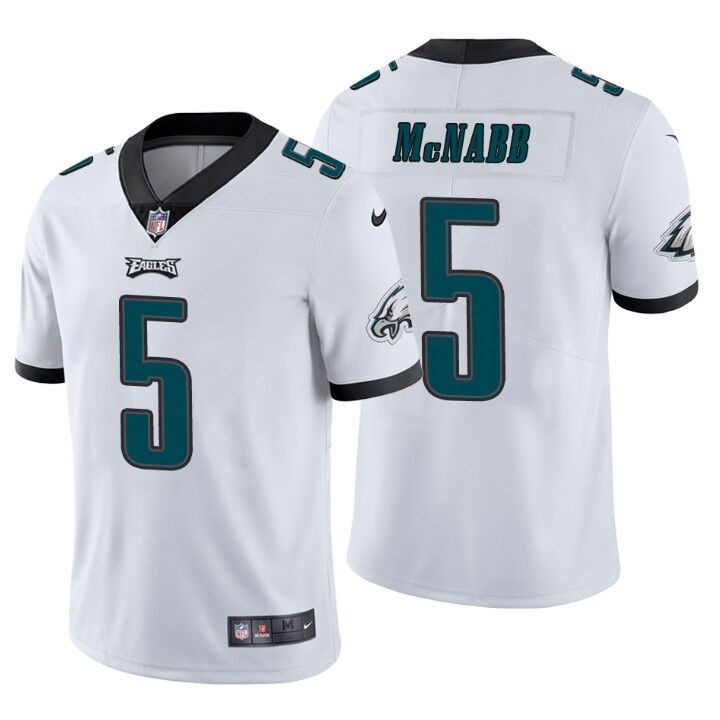 Hunk Wear - Men's Philadelphia Eagles #5 Donovan McNabb White Vapor Untouchable Limited Stitched Jersey