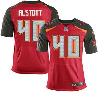 Hunk Wear - Men's Tampa Bay Buccaneers #40 Mike Alstott Red Retired Player NFL Nike Elite Jersey
