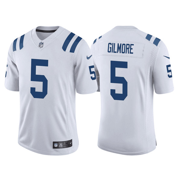 Hunk Wear - Mens Indianapolis Colts #5 Stephon Gilmore White Stitched Game Jersey
