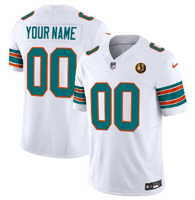 Hunk Wear - Miami Dolphins Active Player Custom White 2023 FUSE Alternate With John Jersey