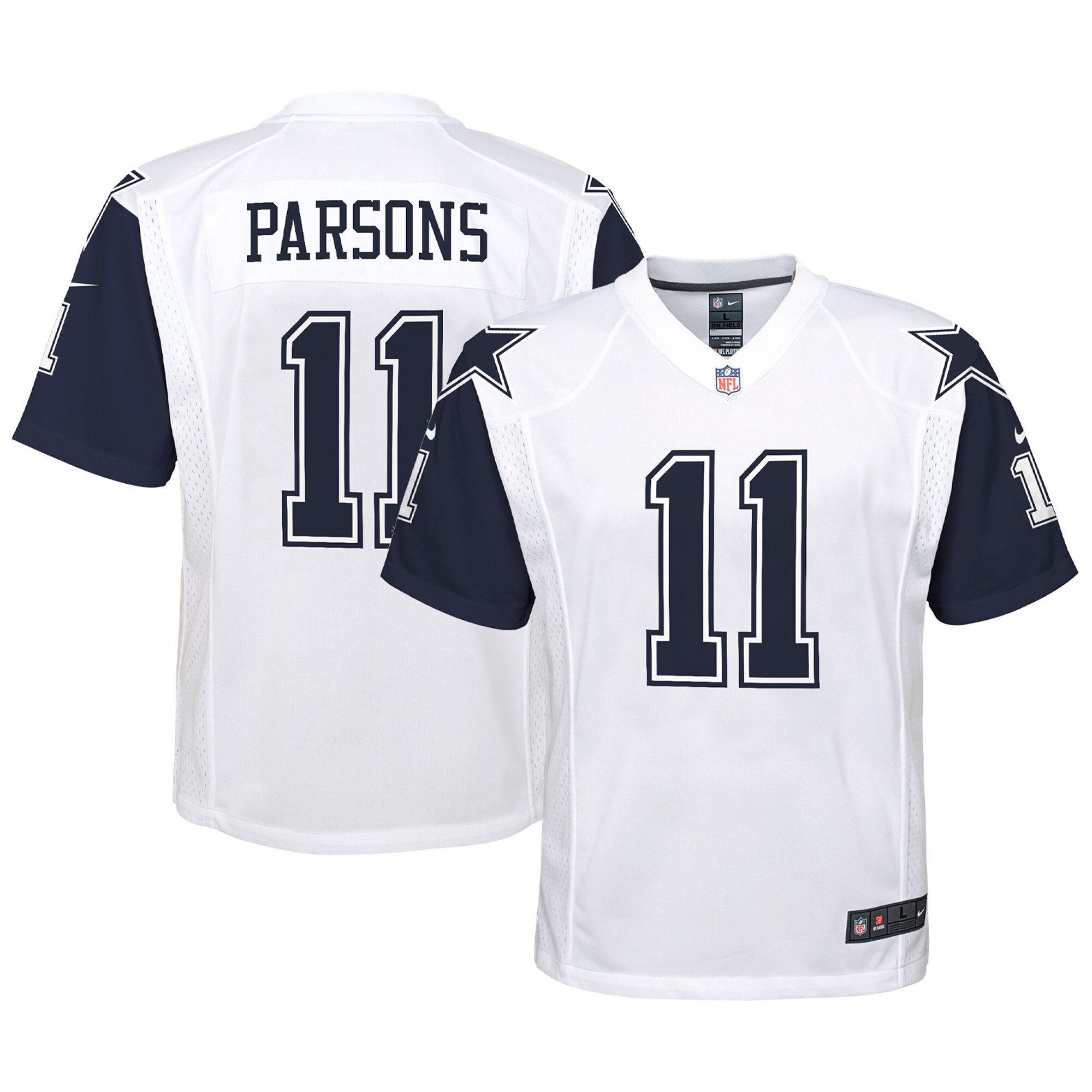 Hunk Wear - Micah Parsons Dallas Cowboys Nike Youth Alternate Game Jersey ' White