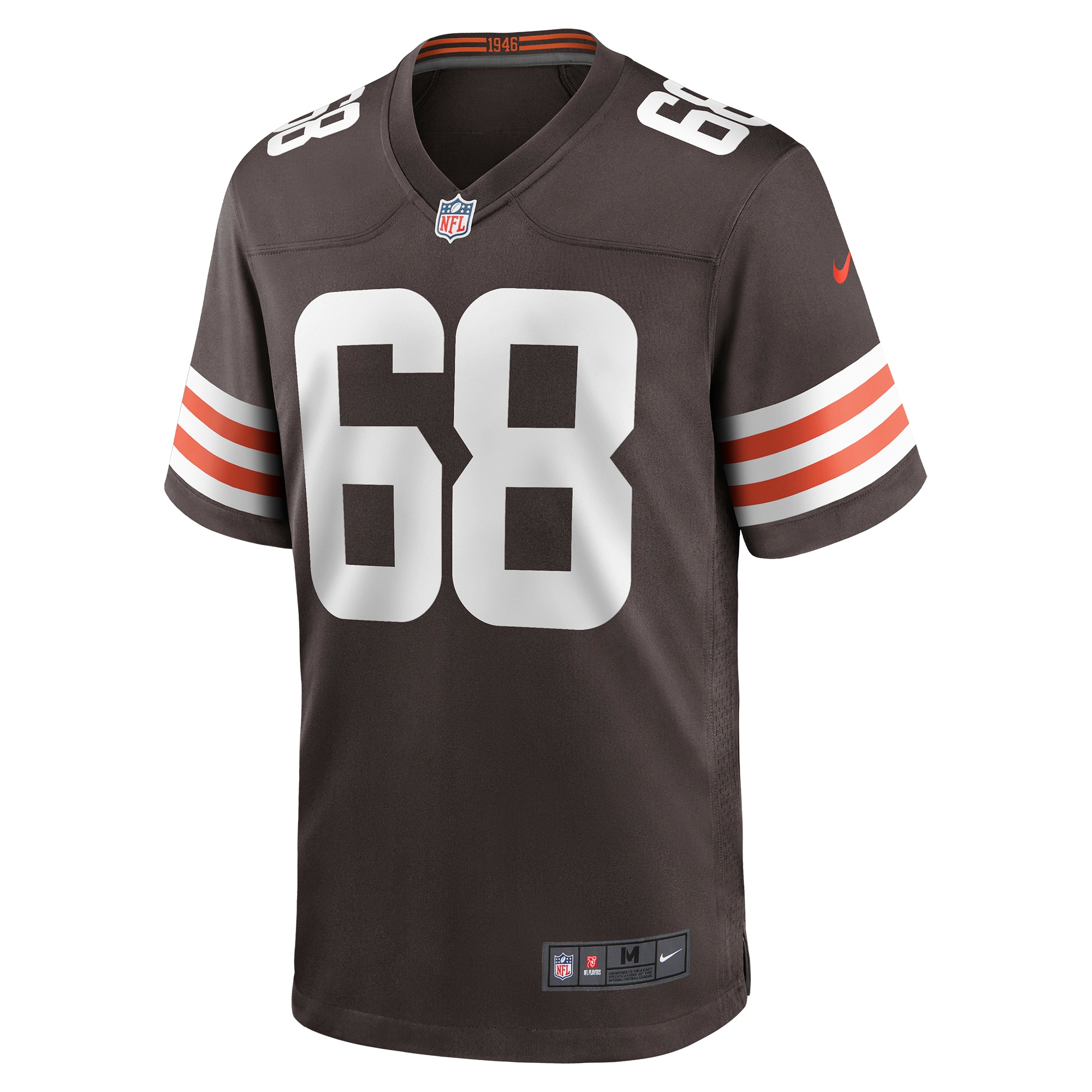 Hunk Wear - Michael Dunn Cleveland Browns Nike Game Jersey – Brown