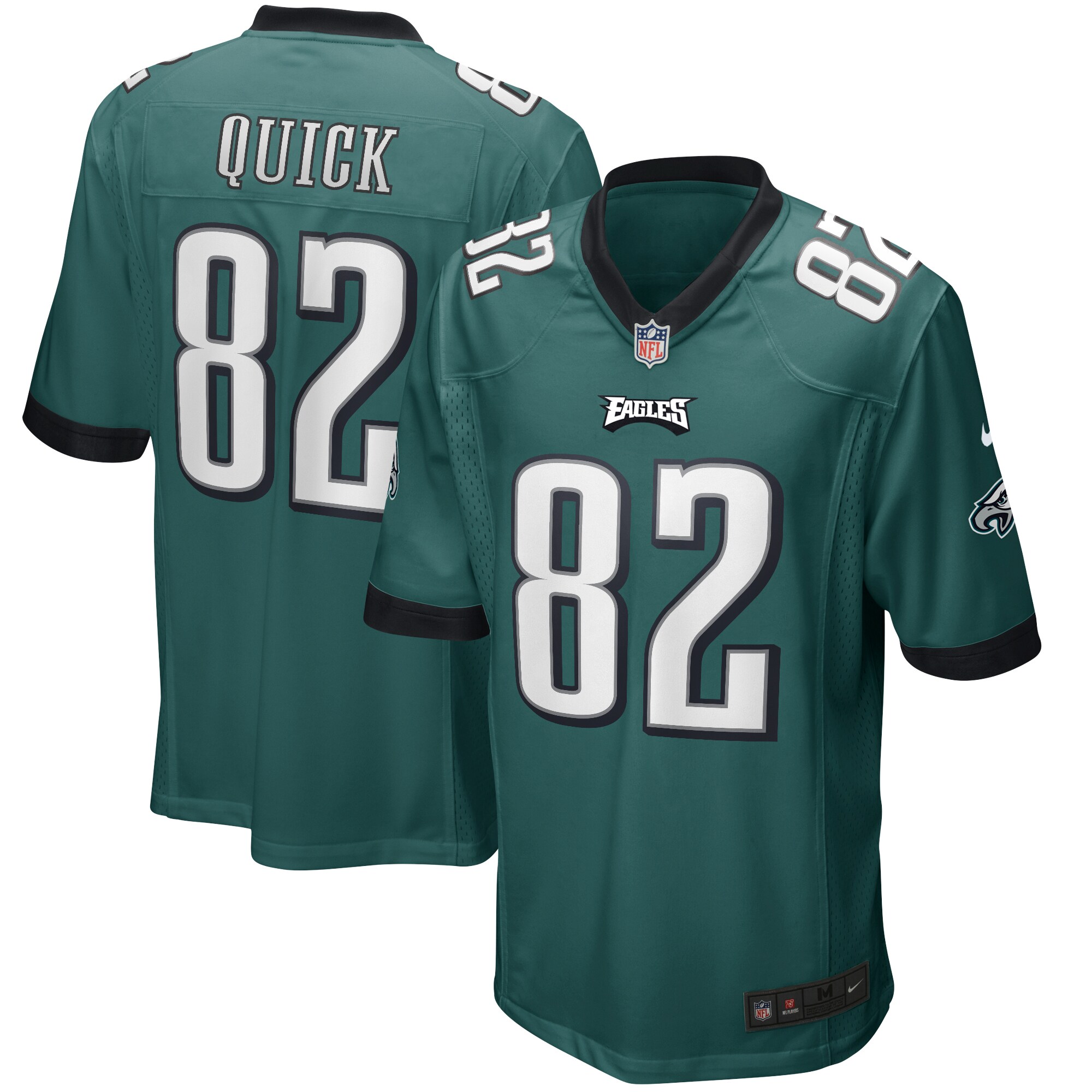 Hunk Wear - Mike Quick Philadelphia Eagles Nike Game Retired Player Jersey ' Midnight Green
