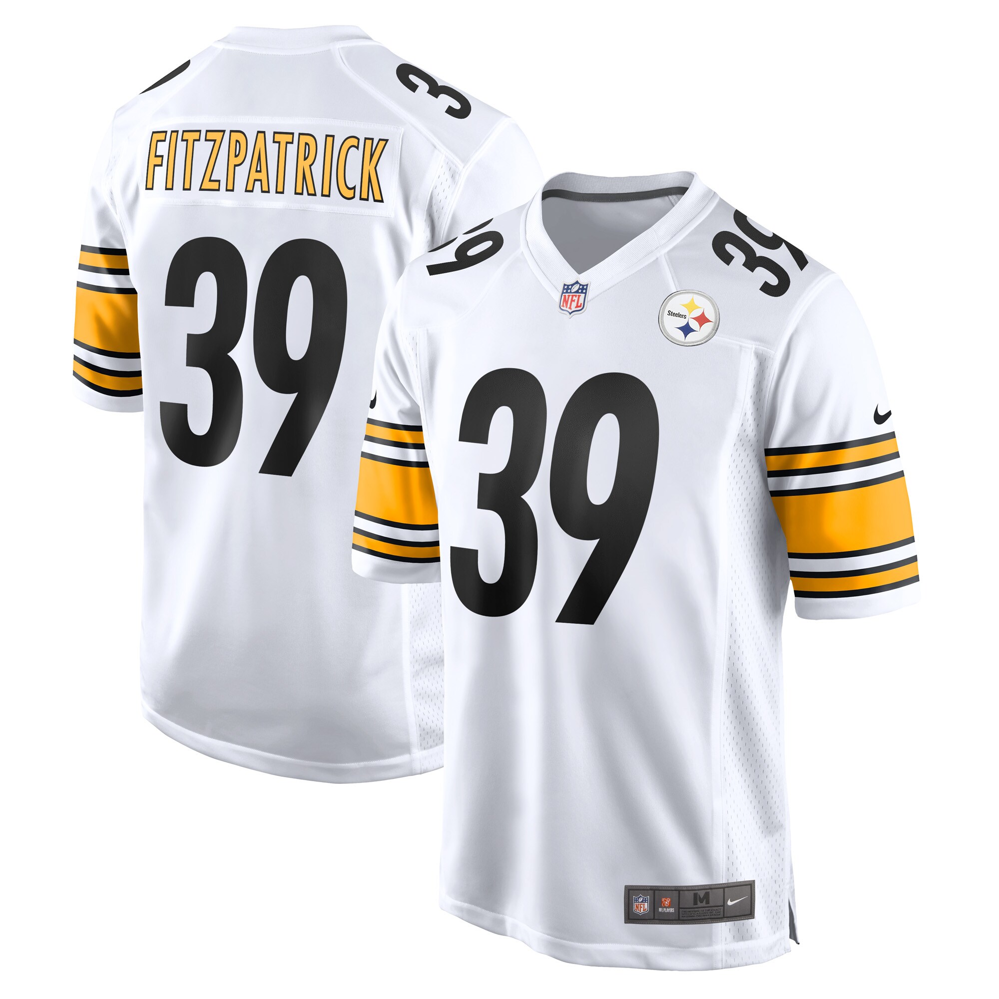Hunk Wear - Minkah Fitzpatrick Pittsburgh Steelers Nike Game Player Jersey ' White