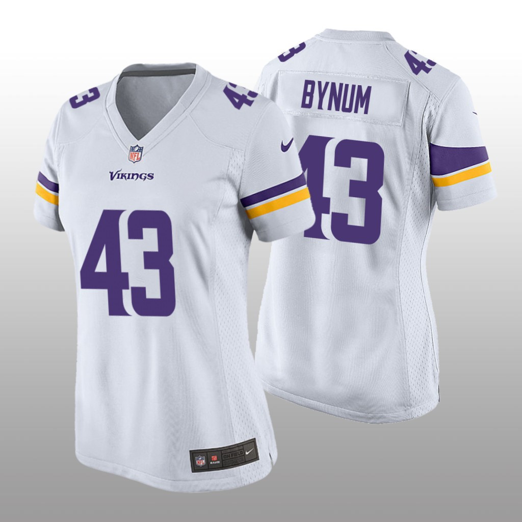 Hunk Wear - Minnesota Vikings Camryn Bynum White Jersey Game - Women's