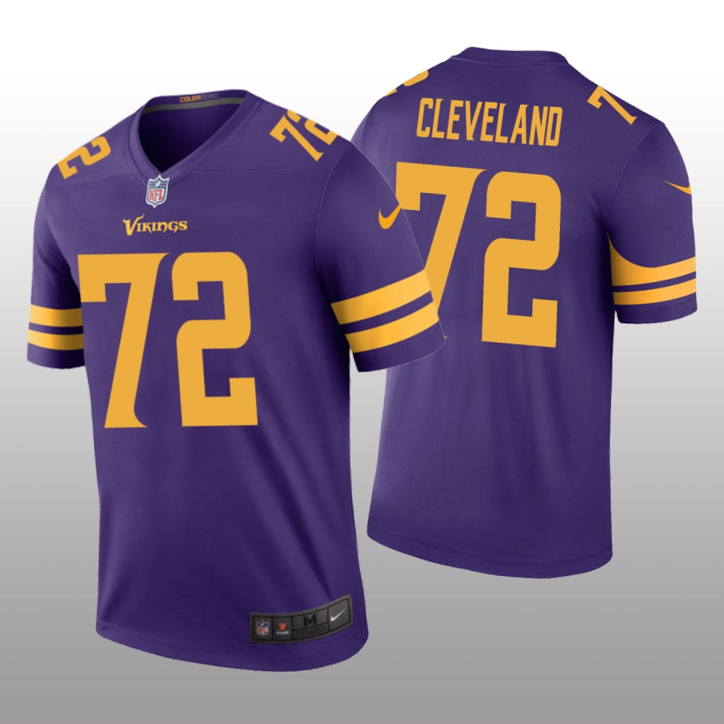 Hunk Wear - Minnesota Vikings Ezra Cleveland Purple Jersey Color Rush Legend - Men's