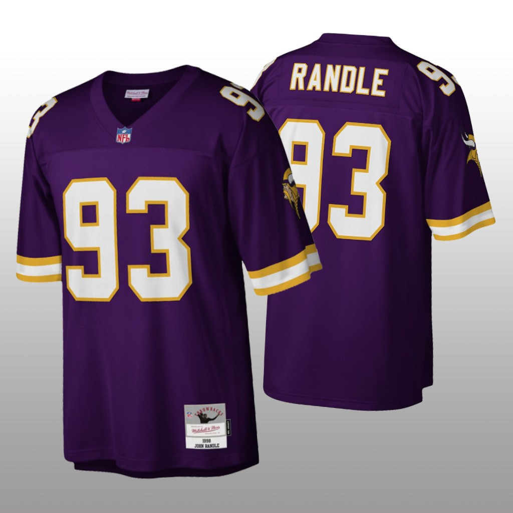 Hunk Wear - Minnesota Vikings John Randle Mitchell & Ness Purple Legacy Jersey - Men's