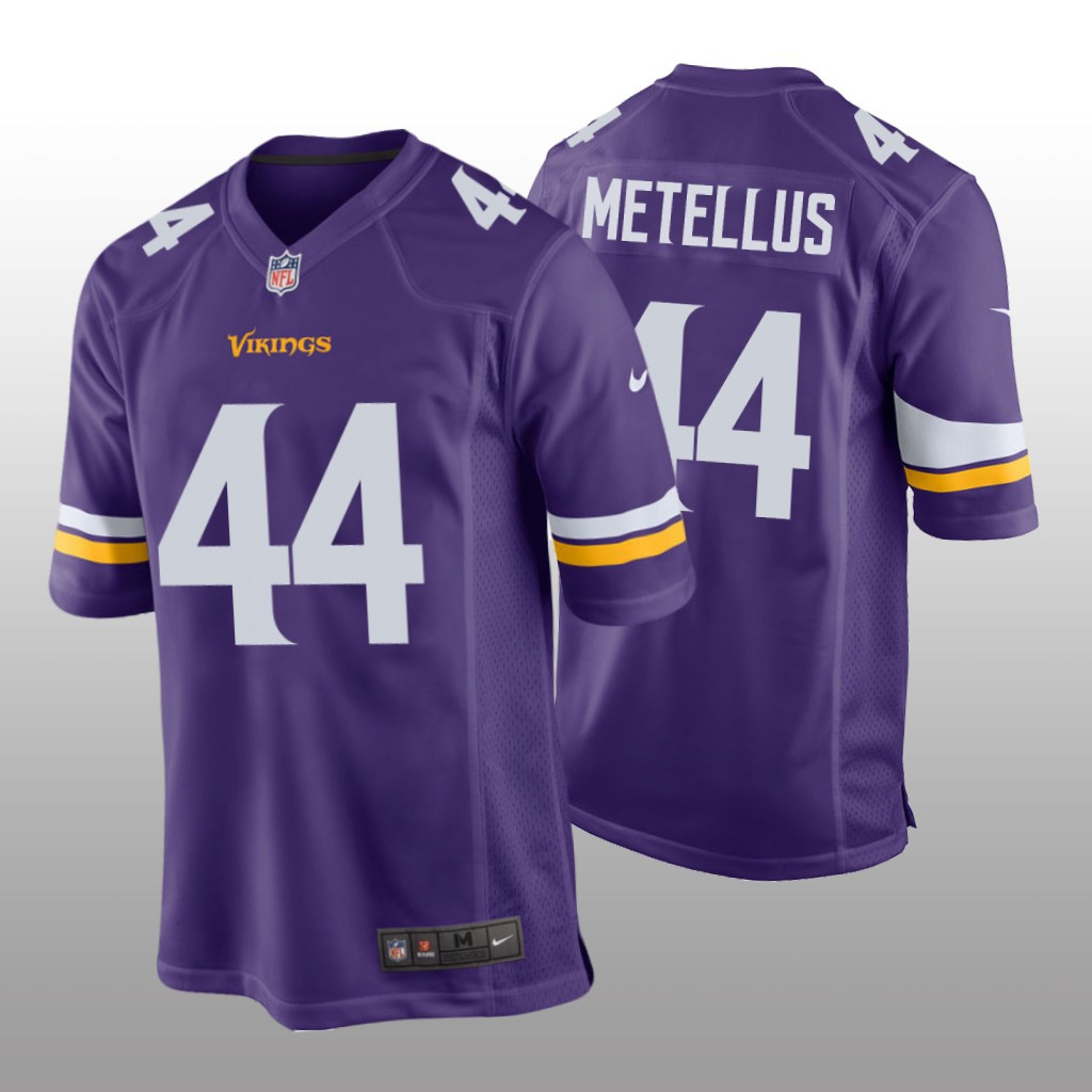 Hunk Wear - Minnesota Vikings Josh Metellus Purple Jersey Game - Men's