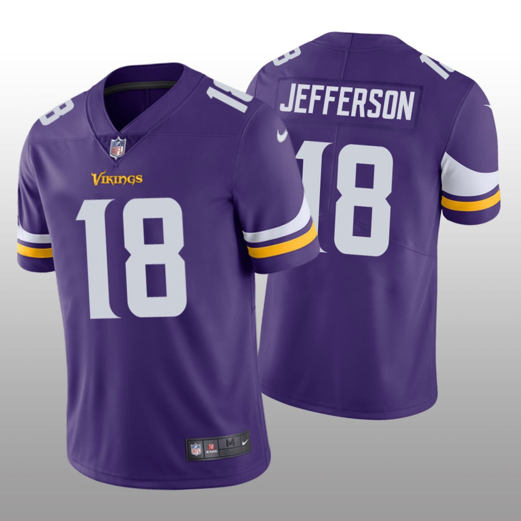 Hunk Wear - Minnesota Vikings Purple Draft Vapor Limited Justin Jefferson Jersey