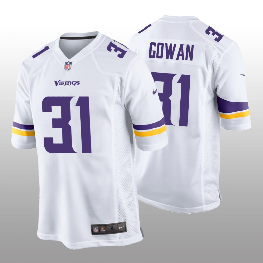 Hunk Wear - Minnesota Vikings Tay Gowan White Jersey Game - Men's