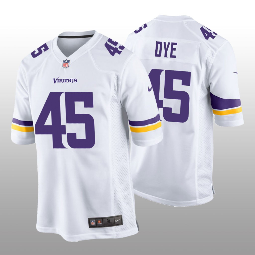 Hunk Wear - Minnesota Vikings Troy Dye White Jersey Game - Men's