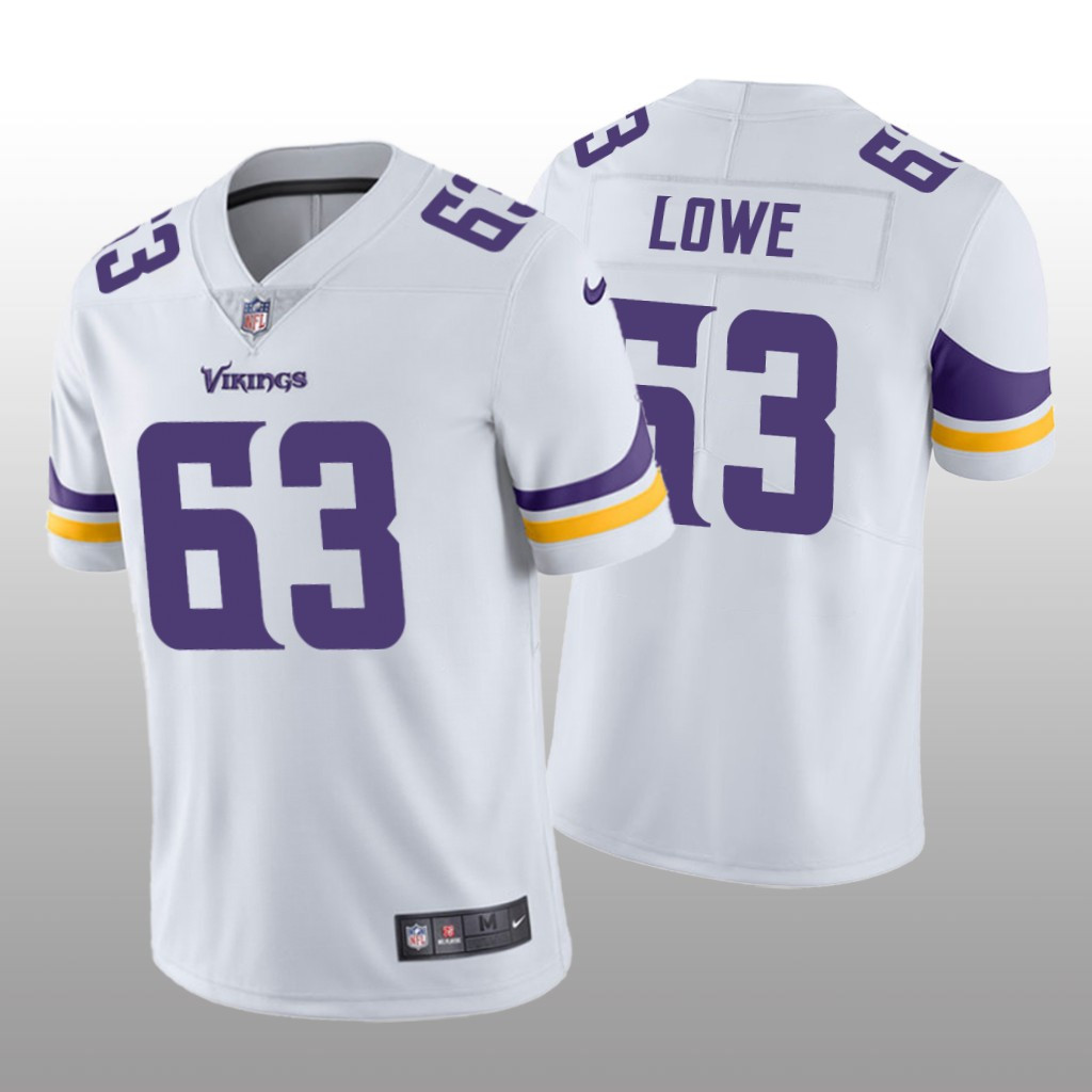 Hunk Wear - Minnesota Vikings Vederian Lowe White Jersey Vapor Limited - Men's