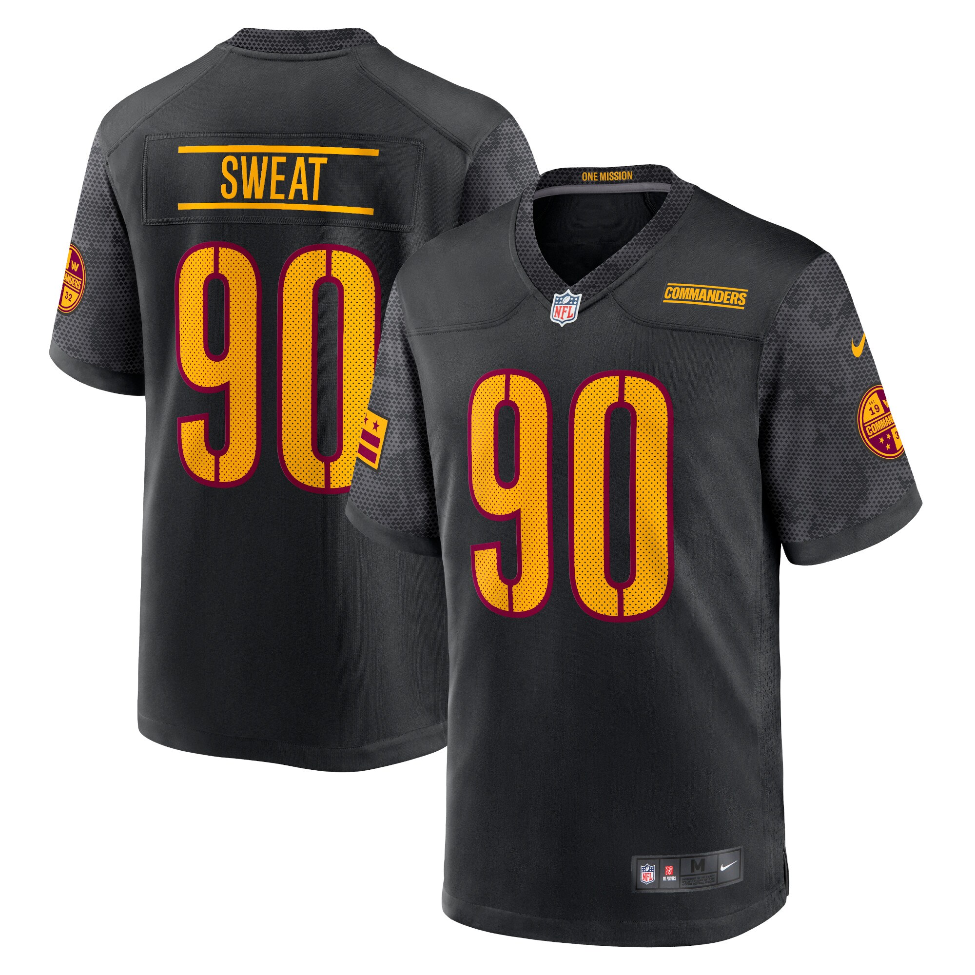 Hunk Wear - Montez Sweat Washington Commanders Nike Alternate Game Player Jersey ' Black