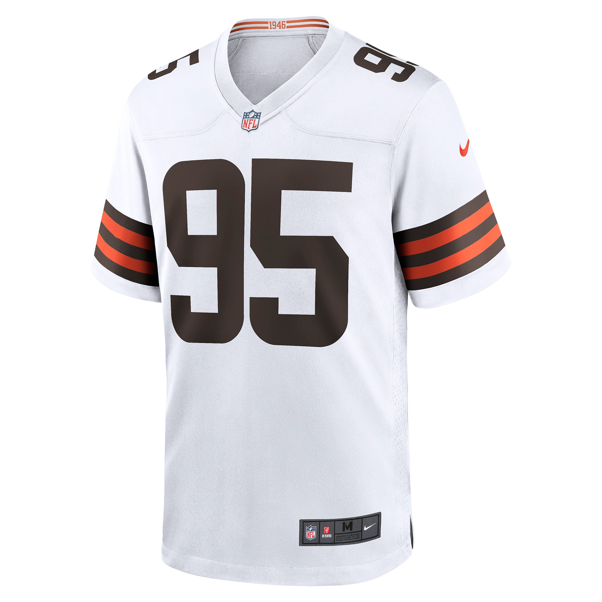 Hunk Wear - Myles Garrett Cleveland Browns Nike Away Game Jersey White