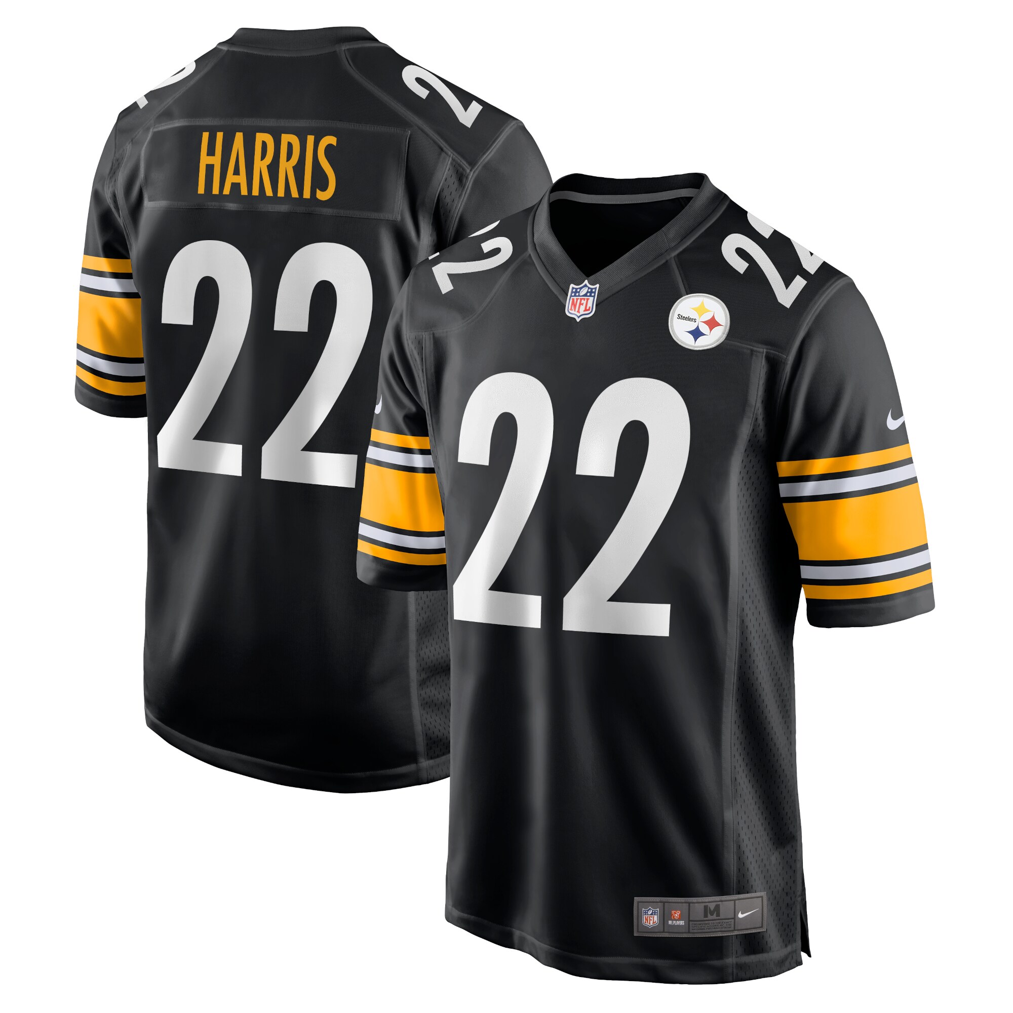 Hunk Wear - Najee Harris Pittsburgh Steelers Nike Youth Game Jersey ' Black