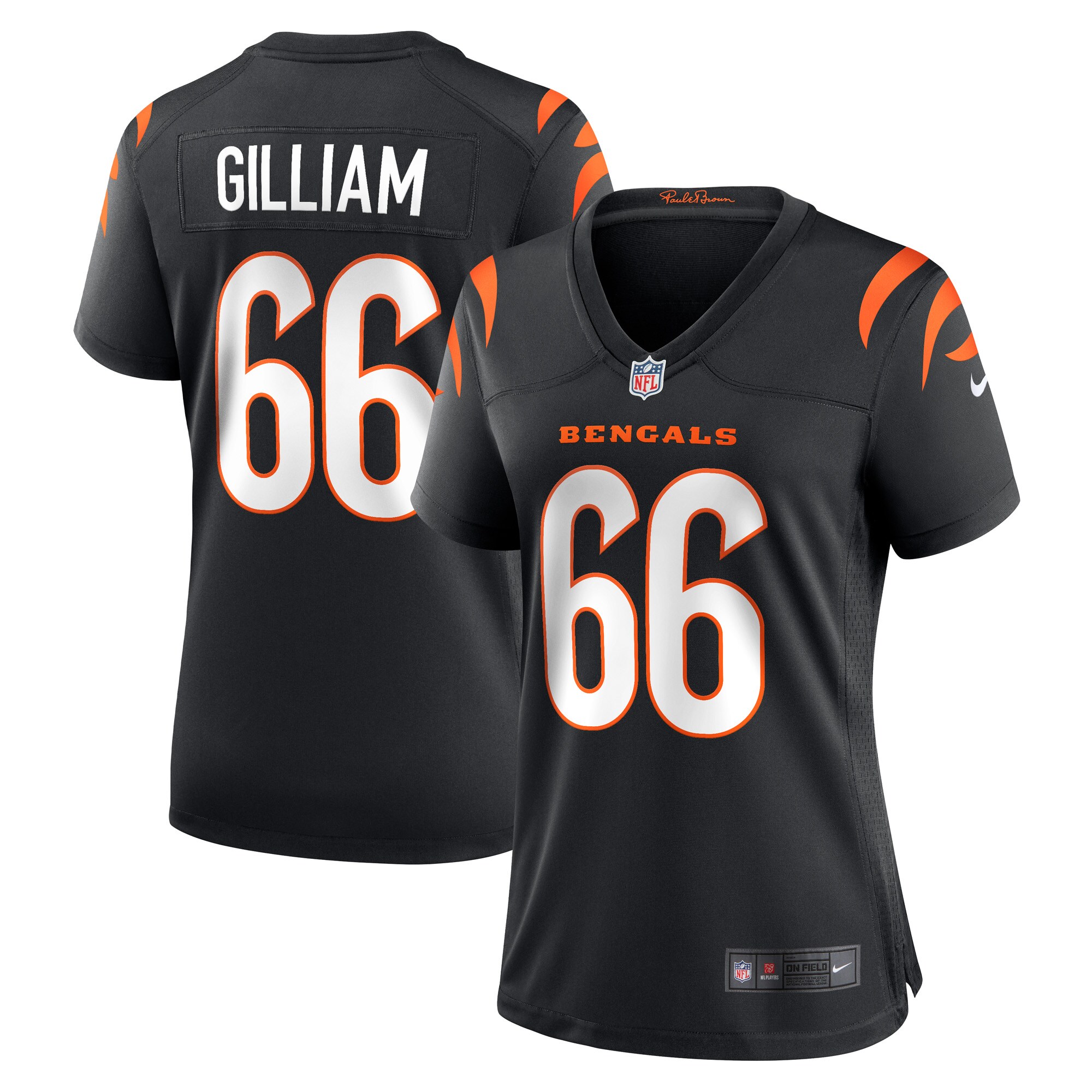 Hunk Wear - Nate Gilliam Cincinnati Bengals Nike Women’s Game Player Jersey – Black