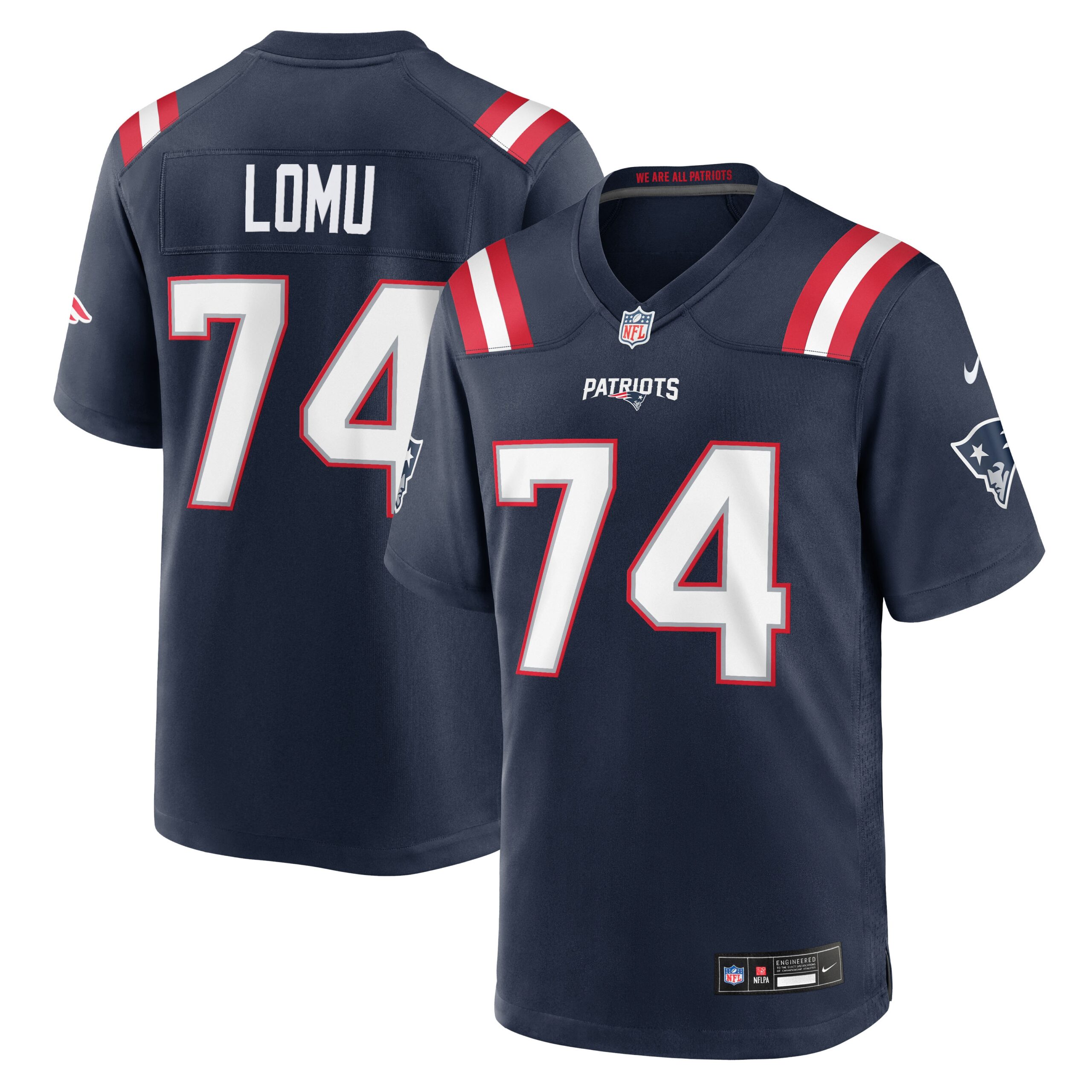 Hunk Wear - New England Patriots Caleb Lomu Vapor Limited Jersey ' Navy