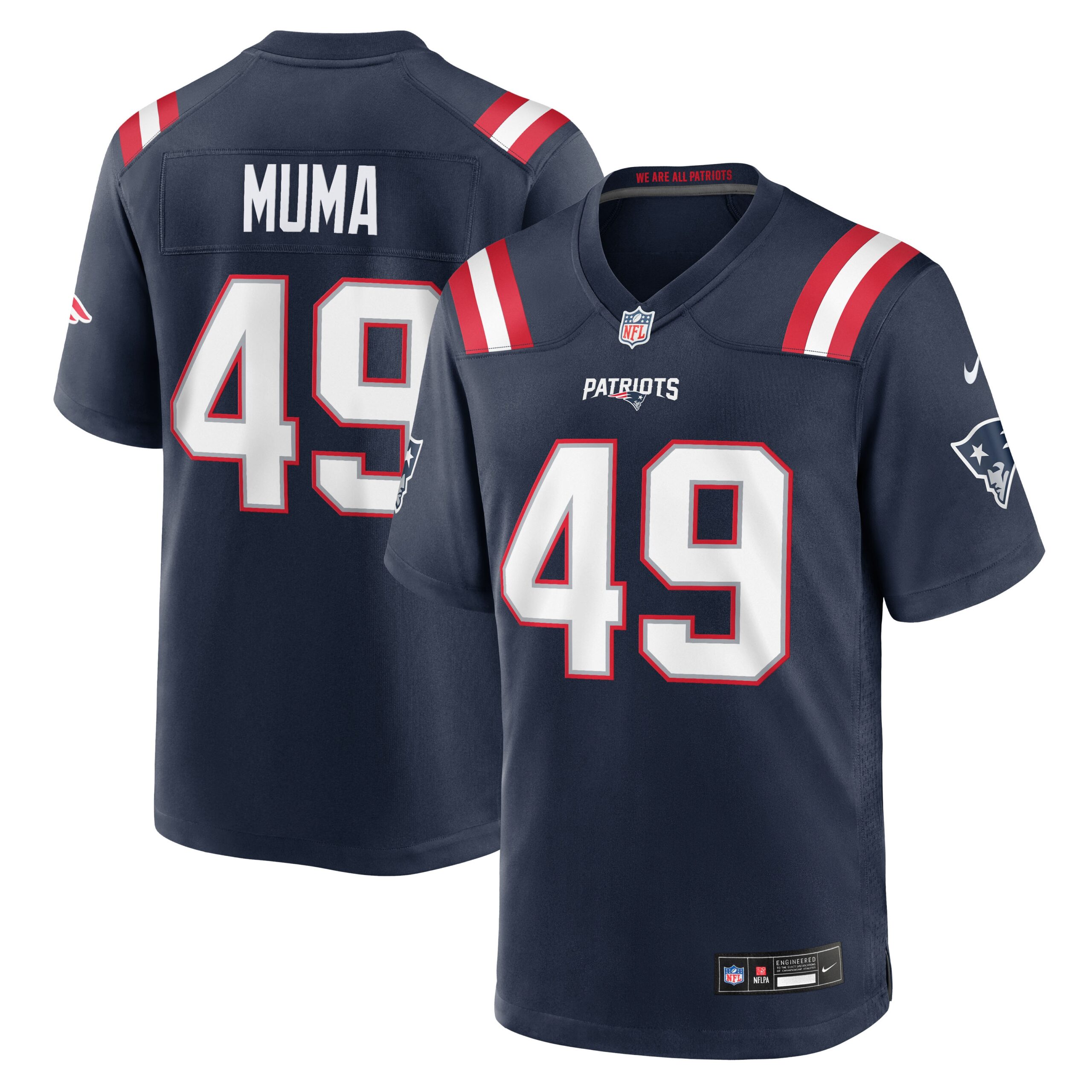 Hunk Wear - New England Patriots Chad Muma Vapor Limited Jersey ' Navy