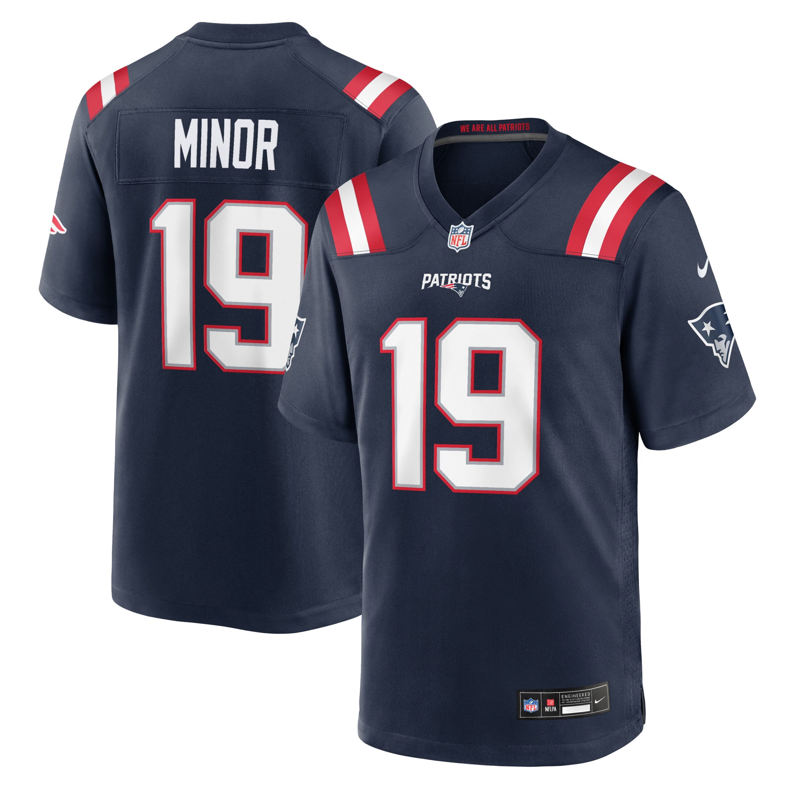 Hunk Wear - New England Patriots Kobee Minor Vapor Limited Jersey ' Navy