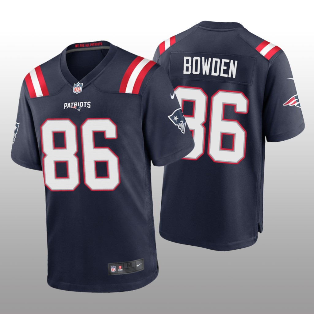 Hunk Wear - New England Patriots Lynn Bowden Navy Jersey Game - Men's
