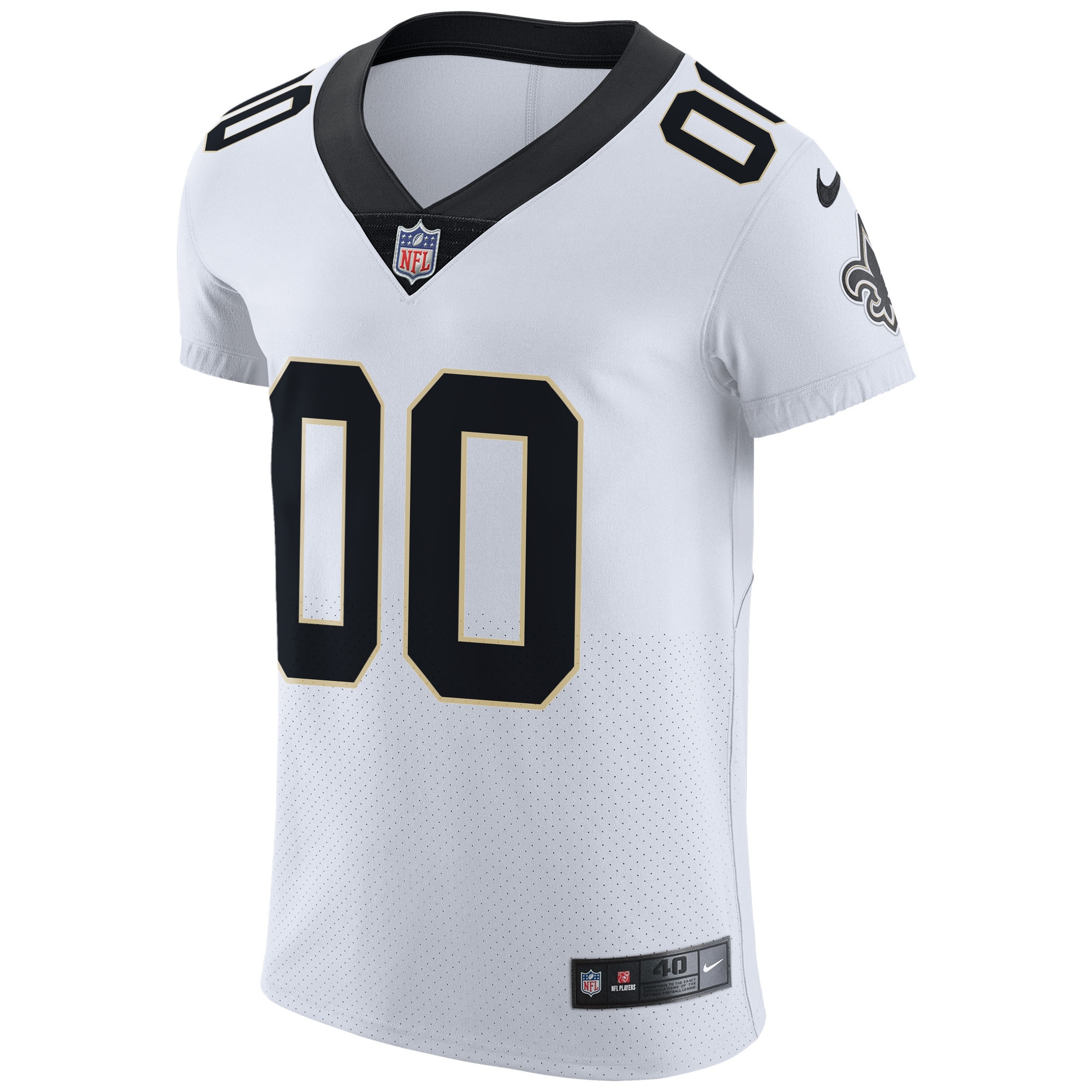 Hunk Wear - New Orleans Saints Nike Vapor Untouchable Elite Custom Jersey White
