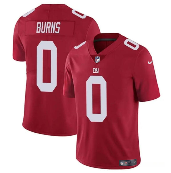 Hunk Wear - New York Giants #0 Brian Burns Red Vapor Stitched Jersey