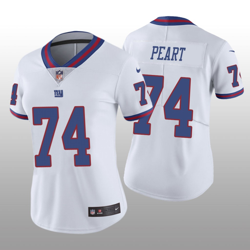 Hunk Wear - New York Giants Matt Peart White Jersey Color Rush Limited - Women's